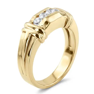 14K white gold 0.40 ct. Diamond Men's Ring - alternate view 6 thumbnail