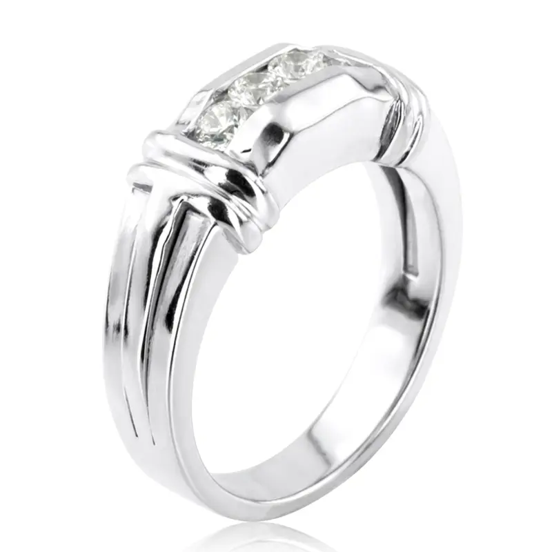 14K white gold 0.40 ct. Diamond Men's Ring - alternate view 5