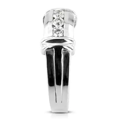 14K white gold 0.40 ct. Diamond Men's Ring - alternate view 4 thumbnail