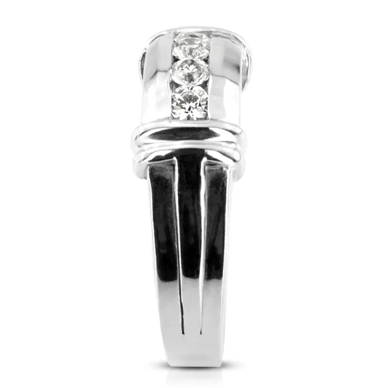14K white gold 0.40 ct. Diamond Men's Ring - alternate view 4