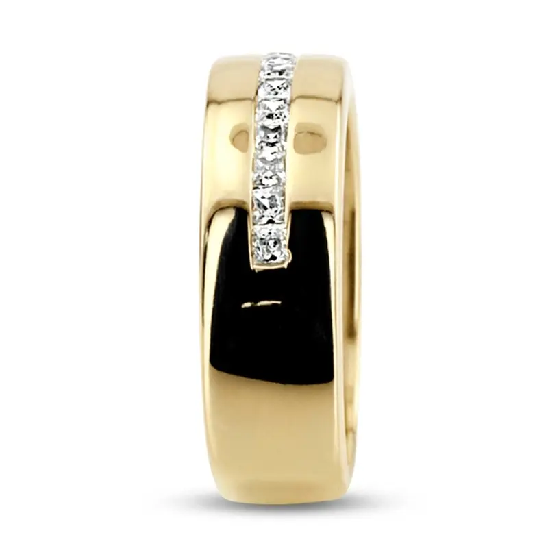 14K white gold 0.63 ct. Princess Cut Channel Set Diamond Men's Ring - alternate view 5