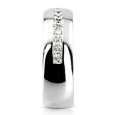 14K white gold 0.75 ct. Princess Cut Channel Set Diamond Men's Ring - alternate view 4 thumbnail