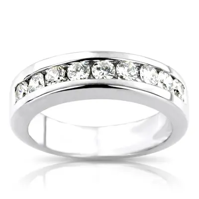 0.90 ct. Round Cut Channel Set Man Diamond Ring - view 1 of 6