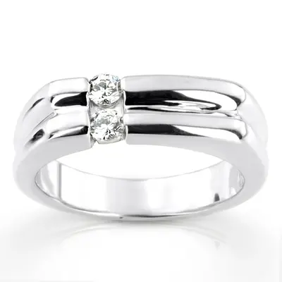 0.30 ct. Round Cut Channel Set Diamond Men's Ring - view 1 of 6