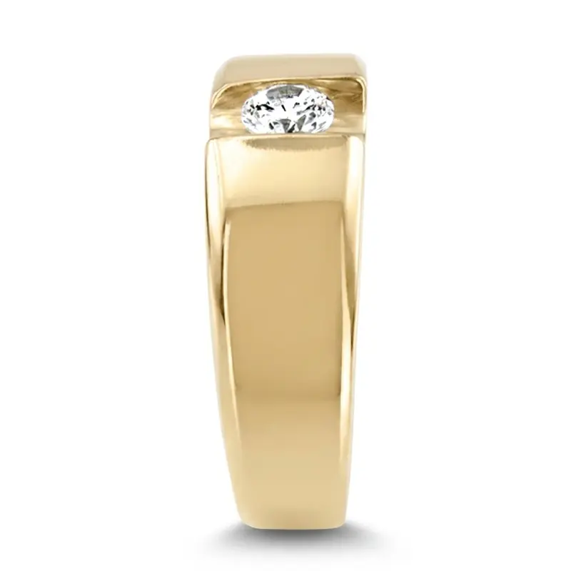 14K white gold Solitaire Diamond Men's Ring (1.00 ct.) - alternate view 5