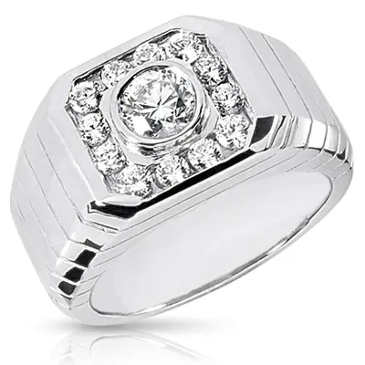 0.68. ct. tw. Diamond Men's Ring