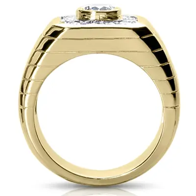 14K white gold 0.68. ct. tw. Diamond Men's Ring - alternate view 4 thumbnail