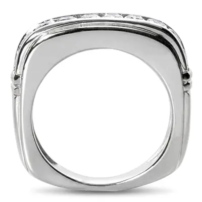 14K white gold 1.00 ct. tw. Diamond Men's Ring - alternate view 3 thumbnail