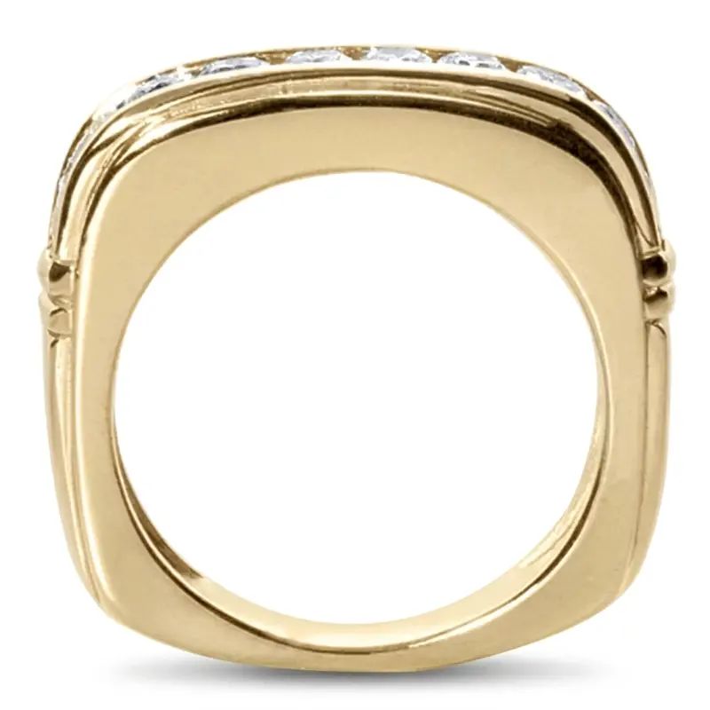 14K white gold 1.00 ct. tw. Diamond Men's Ring - alternate view 4