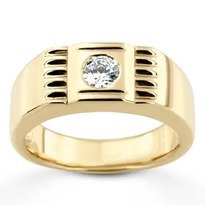 0.35 ct. Solitaire Diamond Men Ring
