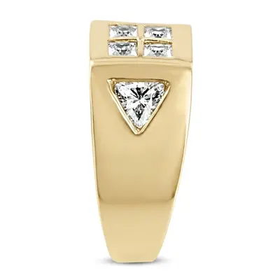 14K white gold 1.38 ct. Diamond Men's Ring - alternate view 3 thumbnail