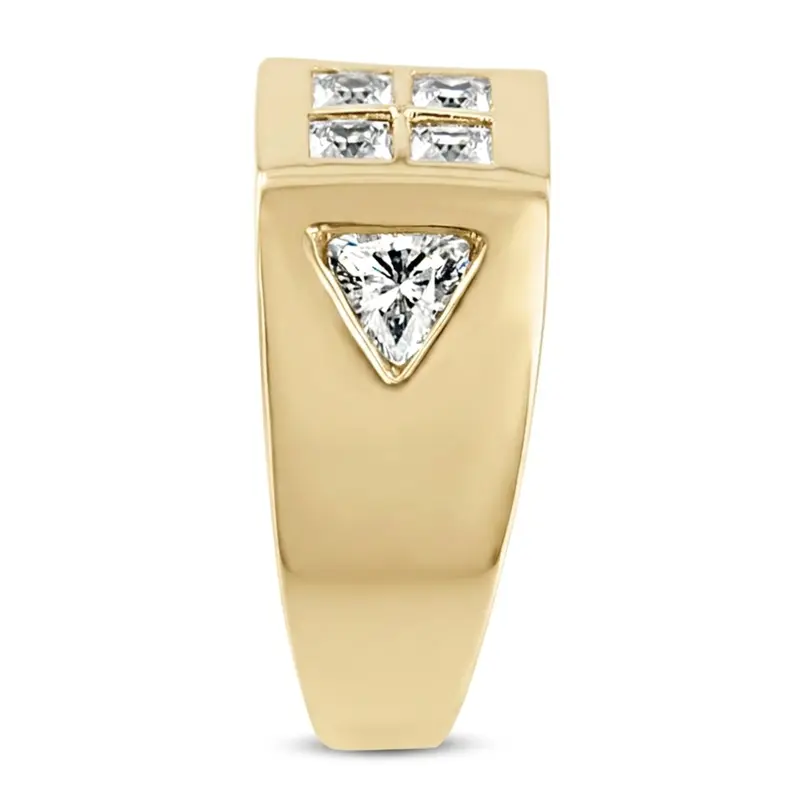 14K white gold 1.38 ct. Diamond Men's Ring - alternate view 3