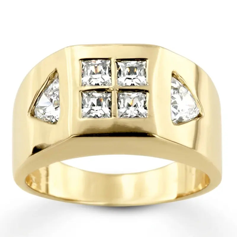 14K white gold 1.38 ct. Diamond Men's Ring - alternate view 6