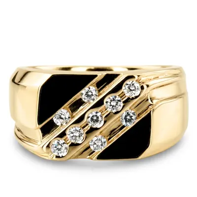 0.27 ct. Round Cut Diamond Men's Ring alternate view