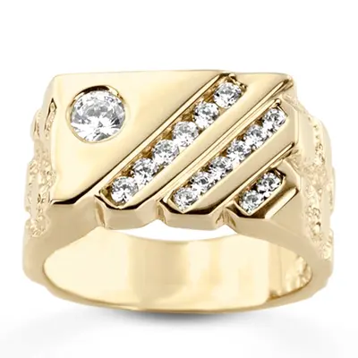 0.63 ct. Round Cut Channel Set Diamond Men's Ring - view 1 of 8