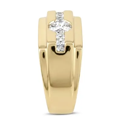 0.42 ct. Channel Set Diamond Men's Ring alternate view