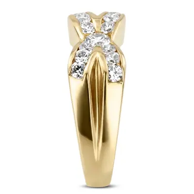 platinum 1.21 ct. Diamond Men's Wedding Ring - alternate view 3 thumbnail