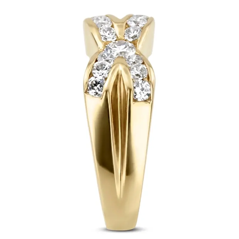 platinum 1.21 ct. Diamond Men's Wedding Ring - alternate view 3