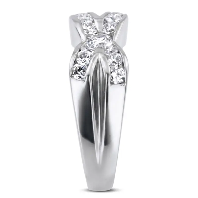 platinum 1.21 ct. Diamond Men's Wedding Ring - alternate view 2