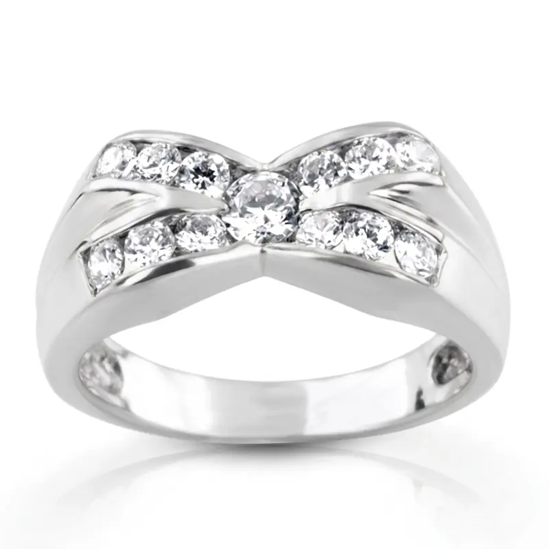 platinum 1.21 ct. Diamond Men's Wedding Ring - main view