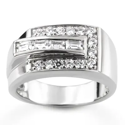 1.02 ct. tw. Channel Set Diamond Men's Ring - view 1 of 6