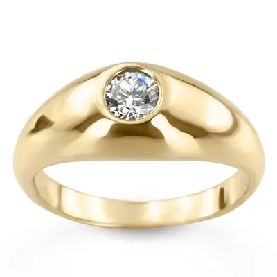 0.50 ct. Solitaire Diamond Men Ring 1 - view 2 of 6