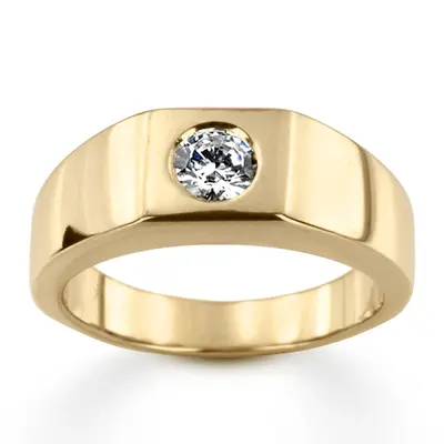0.50 ct. Solitaire Diamond Man Ring 1 - view 1 of 6