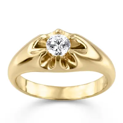 0.50 ct. Fancy Solitaire Diamond Men Ring alternate view