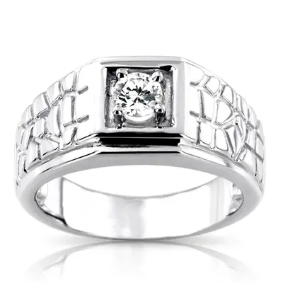 0.35 ct. Solitaire Men's Diamond Ring