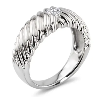 platinum 0.35 ct. Solitaire Diamond Man Ring 6 - alternate view 5 thumbnail