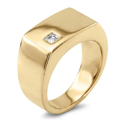 0.14 ct. Solitaire Diamond Men's Ring - view 2 of 6