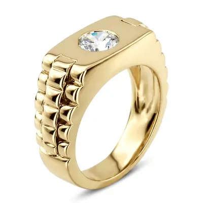 14K white gold Solitaire Diamond Man Ring (1.00 ct) - alternate view 6 thumbnail