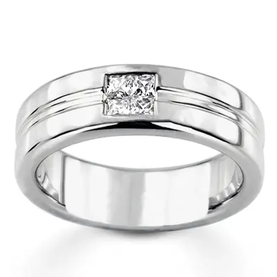 0.40 ct. Solitaire Men Diamond Ring alternate view