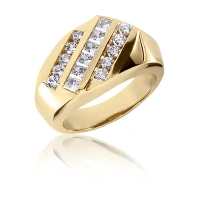 1.20 ct. Channel Set Diamond Men's Ring alternate view