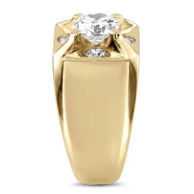 platinum 0.60 ct. Diamond Men's Ring - alternate view 4 thumbnail
