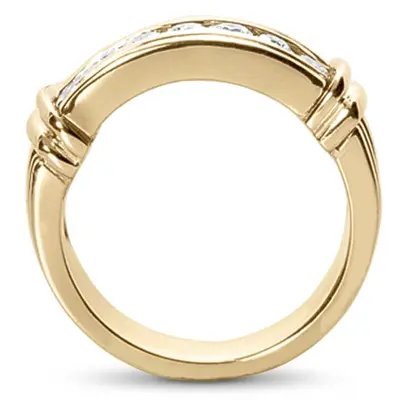 14K white gold 0.70 ct. tw. Diamond Men's Band - alternate view 3 thumbnail