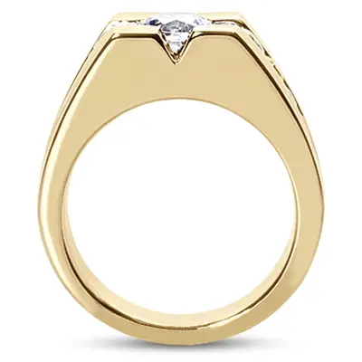14K white gold 0.72 ct. tw. Diamond Men's Band - alternate view 5 thumbnail
