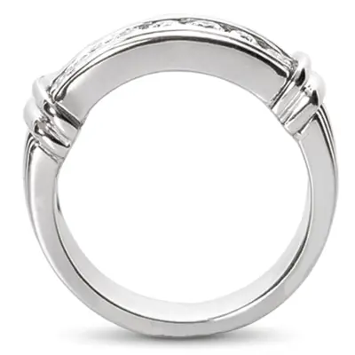 14K white gold 0.70 ct. tw. Diamond Men's Band - alternate view 4 thumbnail