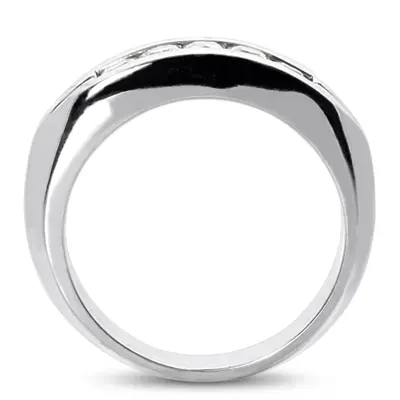 14K white gold 0.85 ct. tw. Channel Set Diamond Men's Ring - alternate view 5 thumbnail