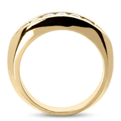 14K white gold 0.85 ct. tw. Channel Set Diamond Men's Ring - alternate view 4 thumbnail