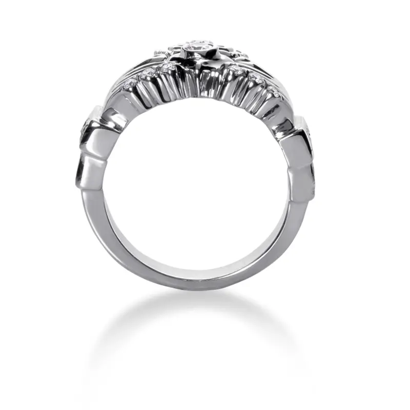 platinum 1.06 ct. tw. Diamond Men's Ring - alternate view 3