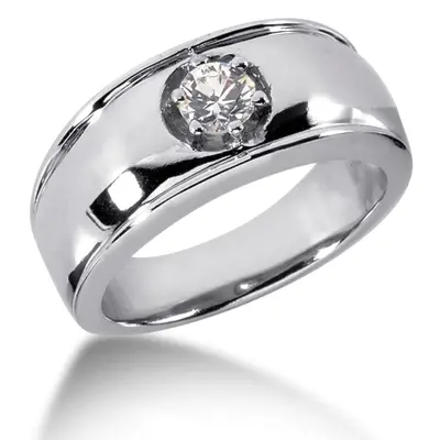 0.50 ct. Solitaire Diamond Men Ring - view 1 of 3