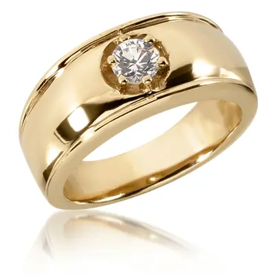 0.50 ct. Solitaire Diamond Men Ring - view 2 of 3