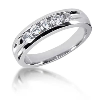 0.75 ct. tw. Channel Set Diamond Men's Wedding Ring