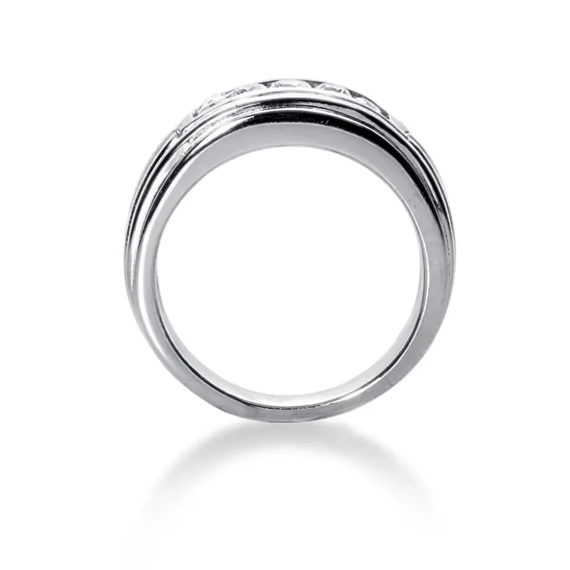 platinum 0.36 ct. Diamond Men's Ring - alternate view 3