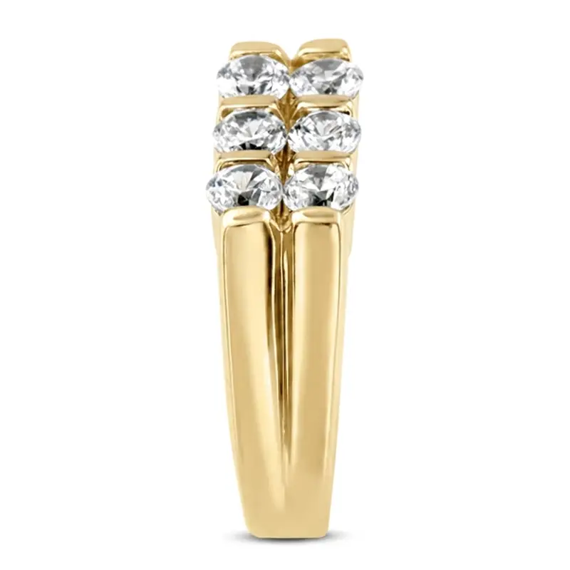 14K white gold 1.50 ct. Diamond Men's Ring - alternate view 4
