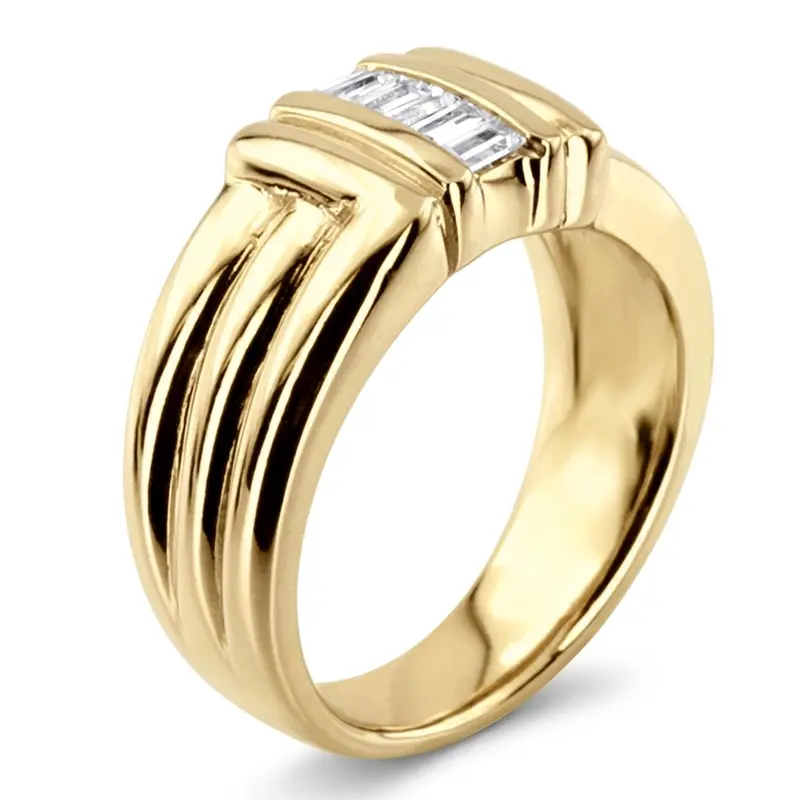 platinum 0.30 ct. tw. Diamond Men's Ring - alternate view 3