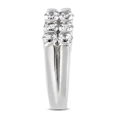 14K white gold 1.50 ct. Diamond Men's Ring - alternate view 3 thumbnail