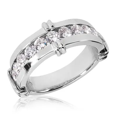 1.80 ct. Round Cut Diamond Men's Ring