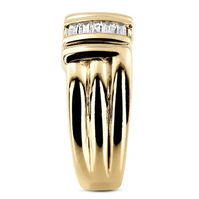 platinum 0.30 ct. tw. Diamond Men's Ring - alternate view 5 thumbnail
